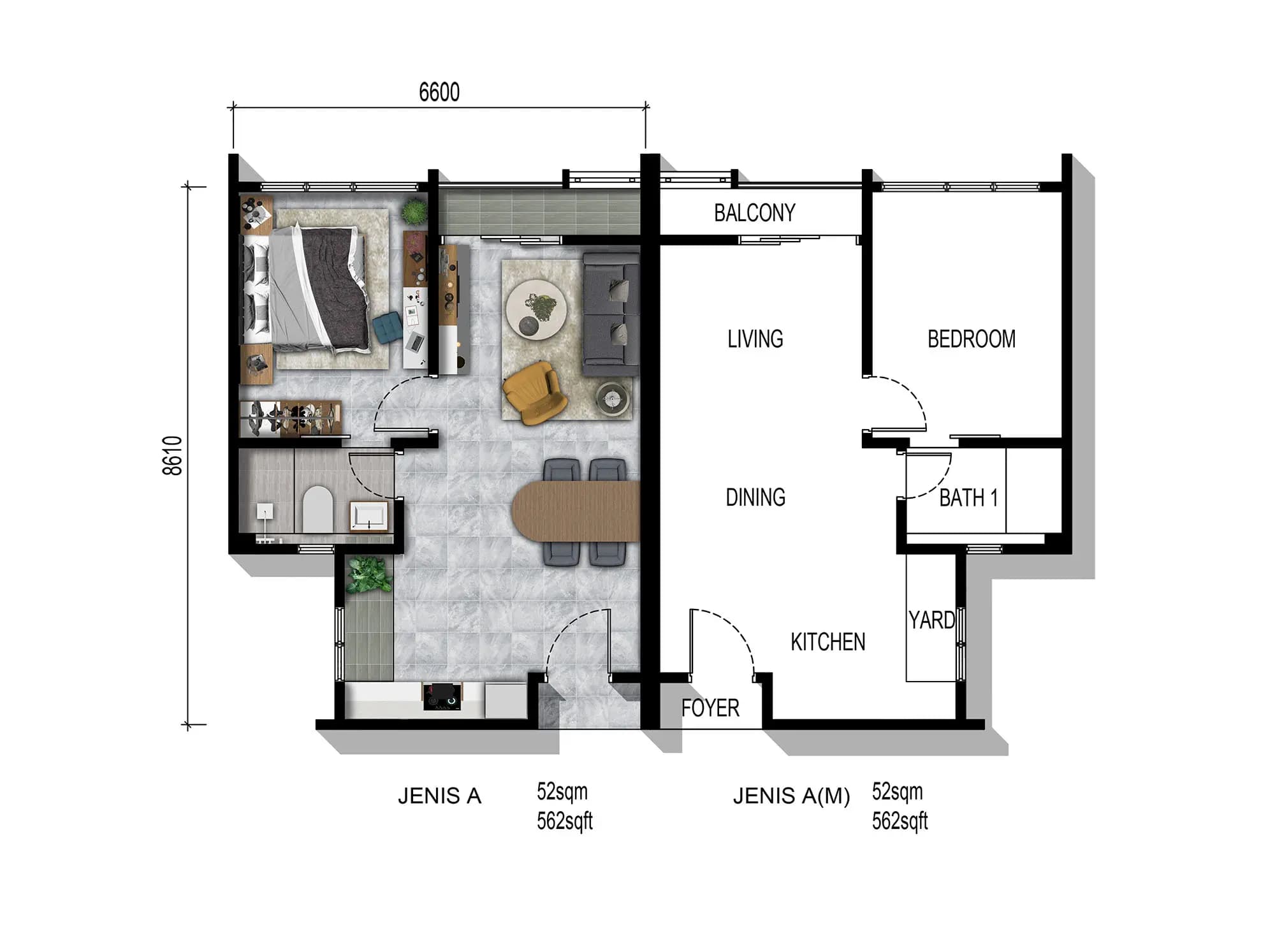 Type A — Type A floor plan