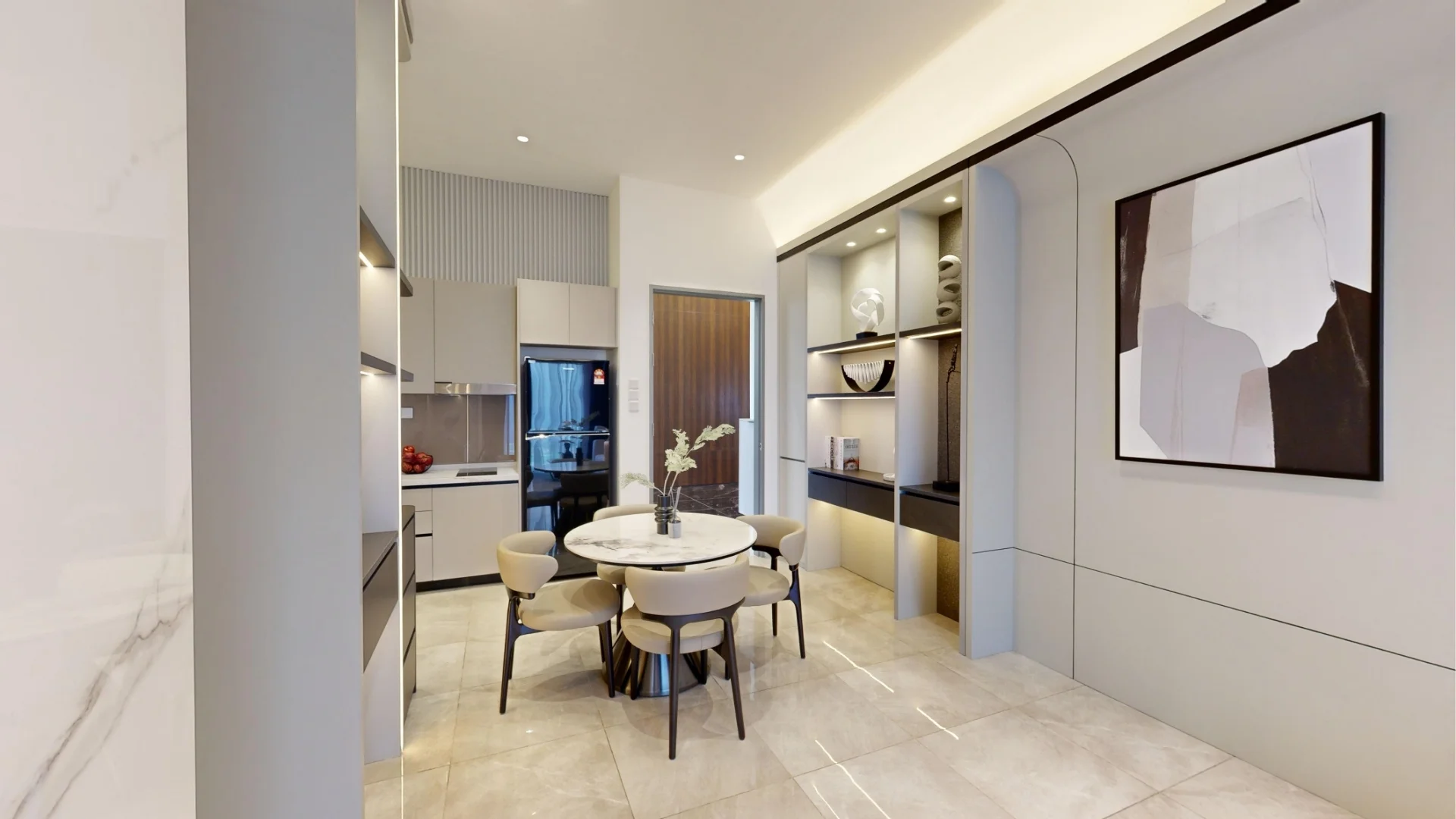 Type A show-unit dining area
