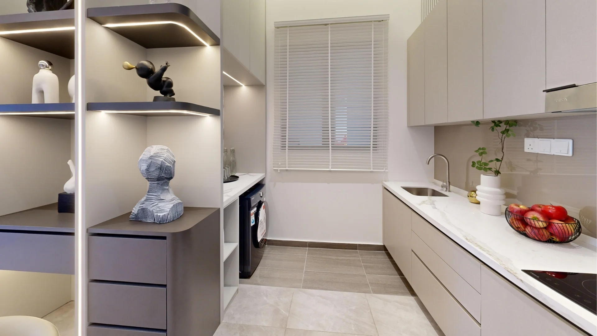 Type A show-unit kitchen